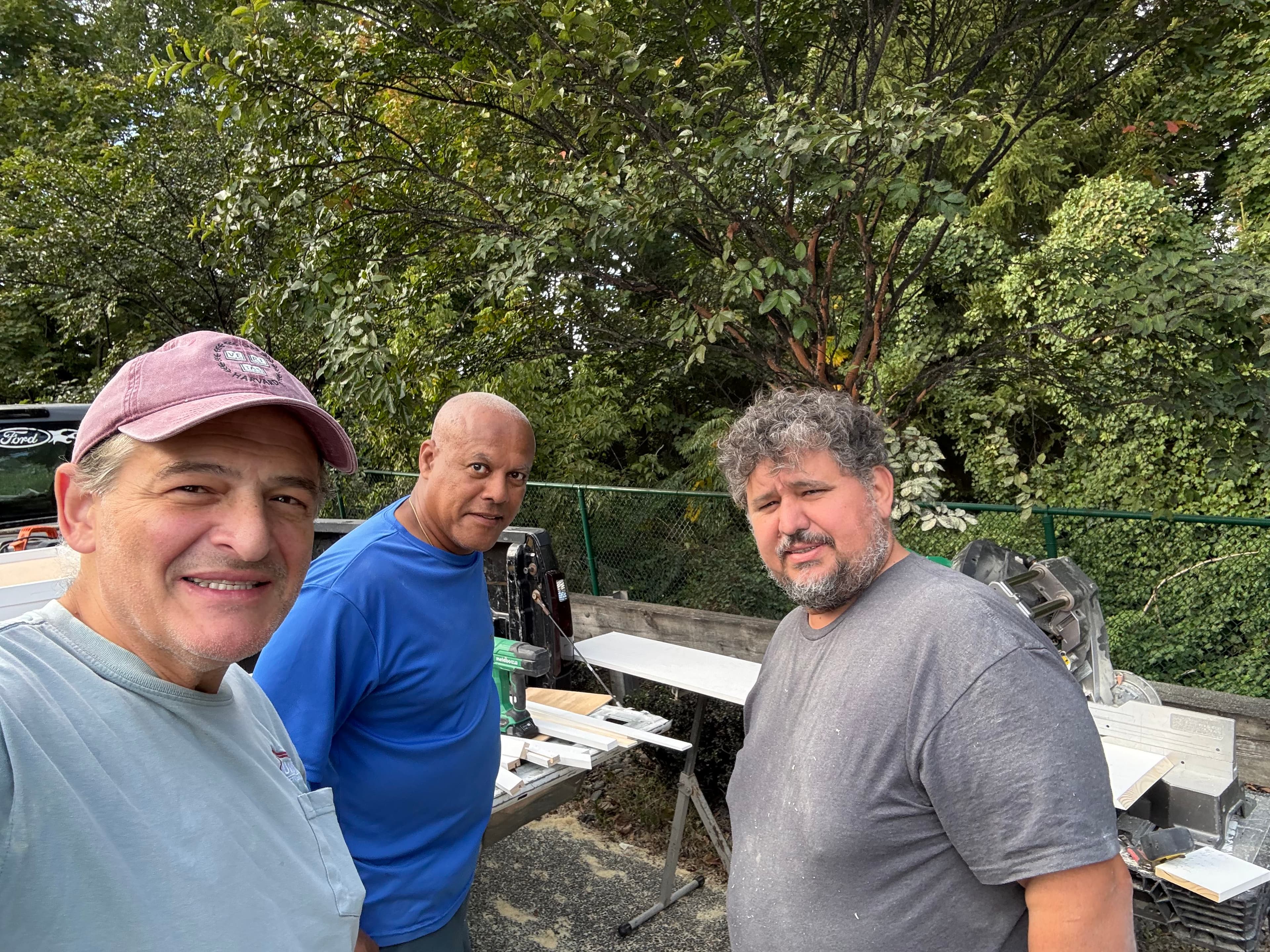 Ricardo Bottino and the Quality Construction team on a job site